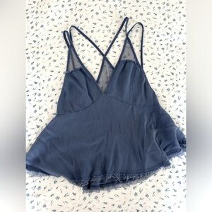 Blue urban outfitters flowy tank top